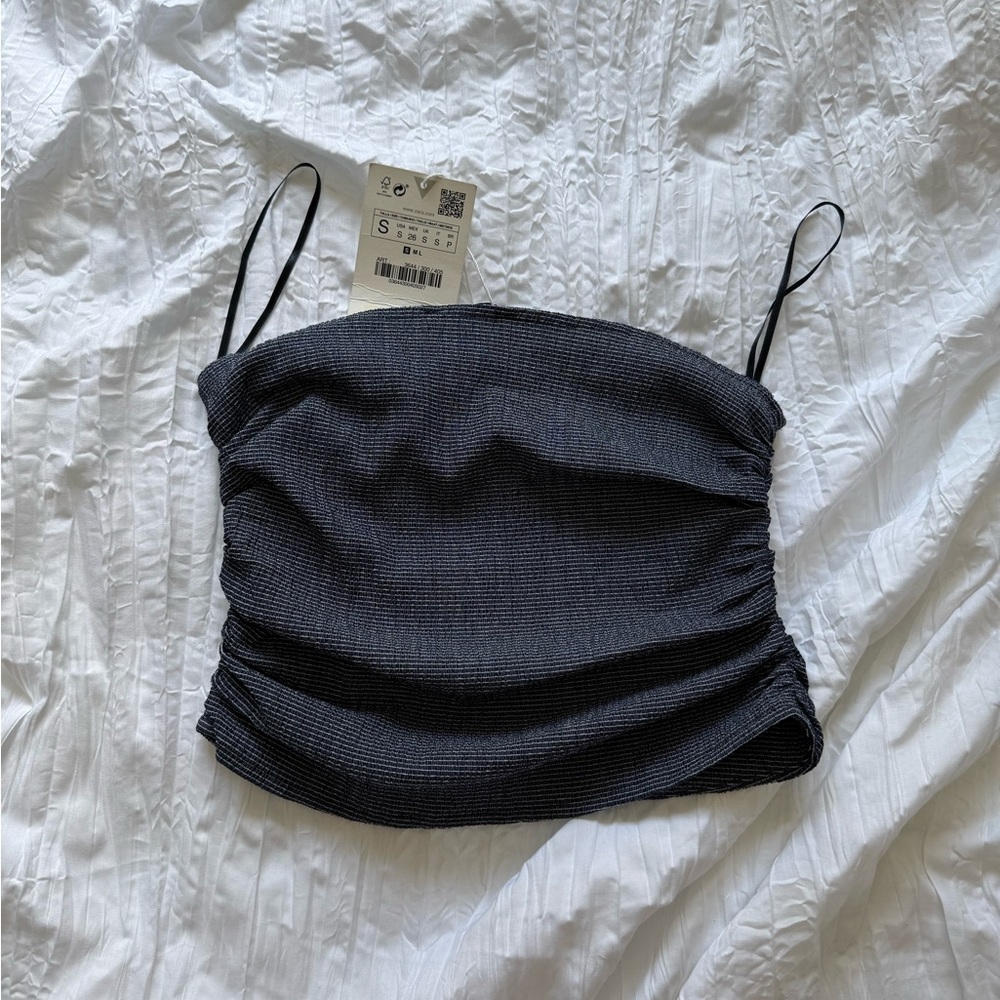ZARA Ribbed Tube Top - Picture 1 of 4